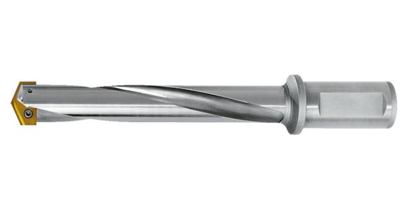Twist drill bit w/ straight shank, drill. depth 5xdia. drill. range 18.9–22.4 mm