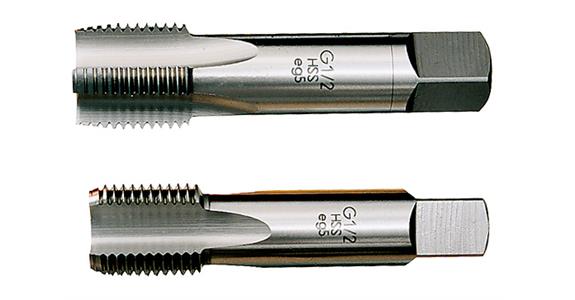Hand tap set 2 pieces DIN 5157 HSS G 1/2