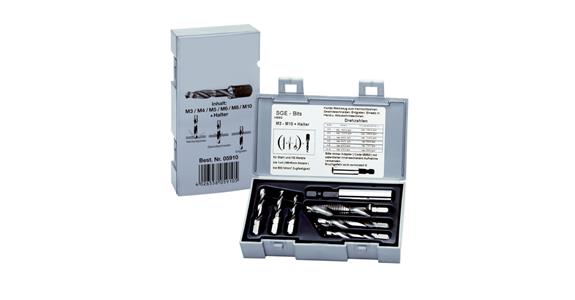 Zestaw gwintowników uniwersalnych DIN 3126 1xD HSS M3-M10 7 el. w kasecie