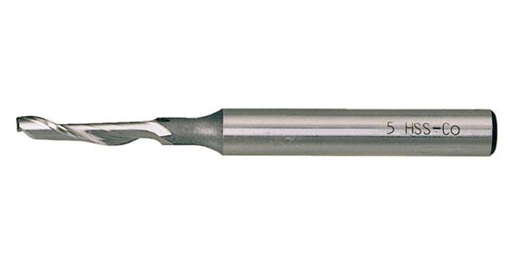 Single-tooth milling cutter cyl. HSS-E 8 mm L= 80 mm
