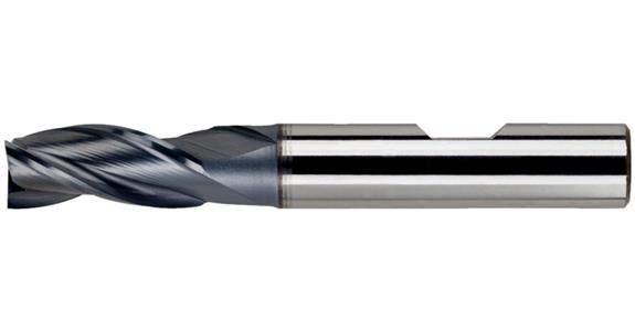 Square end mill cyl. DIN 844 B type N short 3 cut edg c-cut HSS-E PM/TiAlN 8 mm