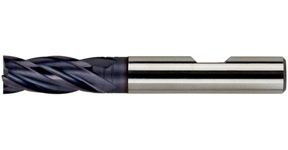 End mill cyl. DIN 844 B type N short 4 cut edg c-cut HSS-E PM-TiAlN 14 mm