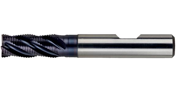Shank rgh. cutt. cyl. DIN 844 B ty. HR shrt 4 cutt. edg Z-cut HSS-PM/TiAlN 12mm