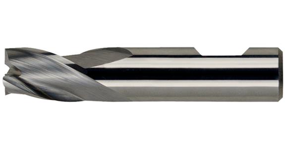 Solid carbide mini cutter cyl./6535 HB short 3 cut. edges C-cut P20-K40 5 mm