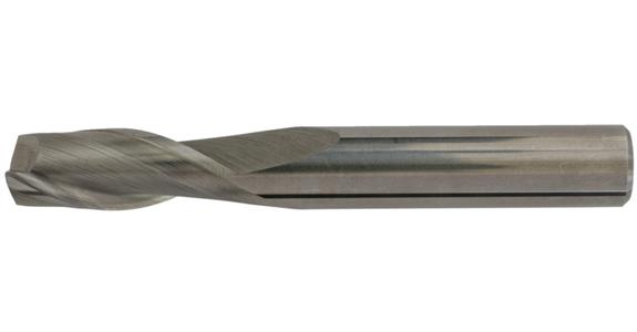 Solid carb. square end mill cyl./6535 HA short 2 cut. edges C-cut P20-K40 14 mm