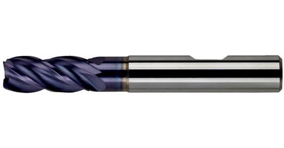 Solid carbide end mill type H 38° STARMAX, long, released, TiAlN-coated 18.0 mm