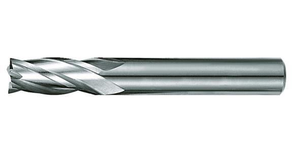 Solid carbide square end mill cyl./6535 HA long 4 cut. edges C-cut P20-K40 8 mm