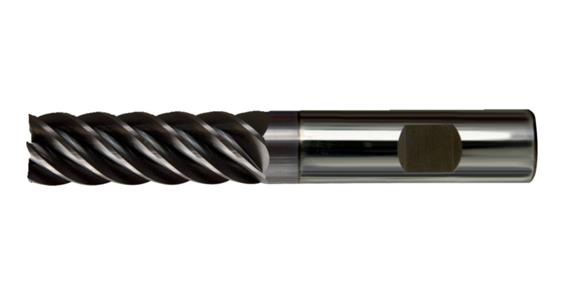 SC end mill cyl./6535 HB DIN 6527 extra long 6 cut. edges P20-K40/TiAlN 14 mm