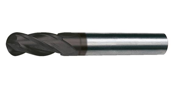 SC radius cutter TiAlN 30° short HA shank T=4 dia. 3 mm