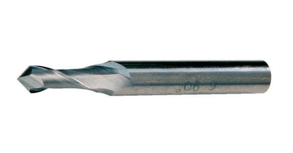 SC universal milling cutter cyl. type N short 2 cut. edges tip angle 90° 20 mm