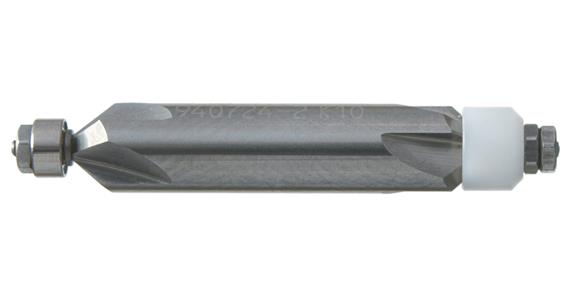 VHM-Formfräser Typ 2 Kugellager-Anlaufrolle Ø3,0 mm DxL 6x34 SPW 12°