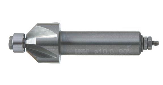 VHM-Formfräser Typ 4 Kugellager-Anlaufrolle Ø4,0 mm DxL 10x34 SPW 0° TA-besch.