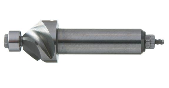 VHM-Formfräser Typ 5 Kugellager-Anlaufrolle Ø4,0 mm DxL 10x34 SPW 30° TA-besch.