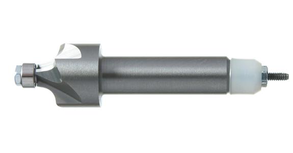 VHM-Formfräser Typ 7 Kugellager-Anlaufrolle Ø4,0 mm DxL 10x34 SPW 0° R 2,5 mm