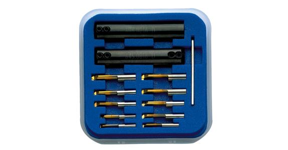 Zestaw narzędzi do wyciągania, mini-otwór, 13 el., prawotnące ICS, od śred. otworu 3 mm