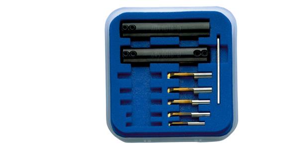 Zestaw narzędzi do wyciągania, mini-otwór, 8 el., prawotnące ICS, od śred. otworu 4 mm