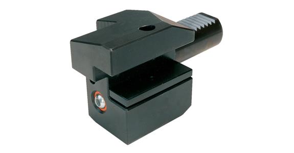 Square longitudinal mount, shank dia. 20 mm, right, shape C3, DIN 69880, part 4