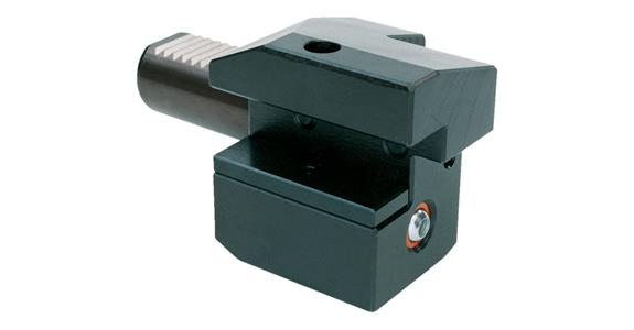 Square longitudinal mount, shank dia. 30 mm, left, shape C4, DIN 69880, part 4
