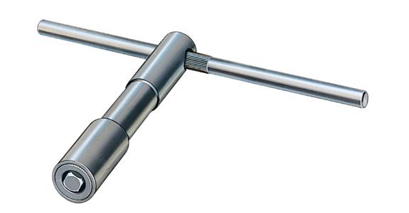 Safety square stud key 11 mm, with ejector pin, for lathe chucks
