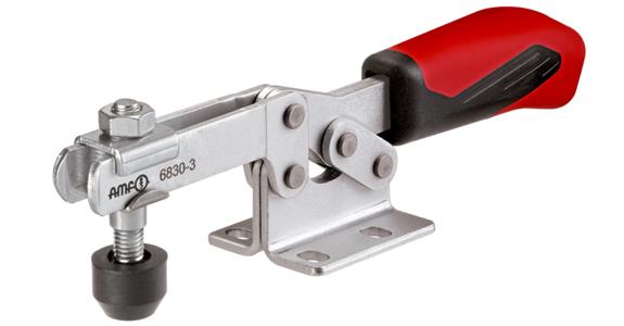 Horizontal quick-action clamp horizontal base zinc-plated size 3