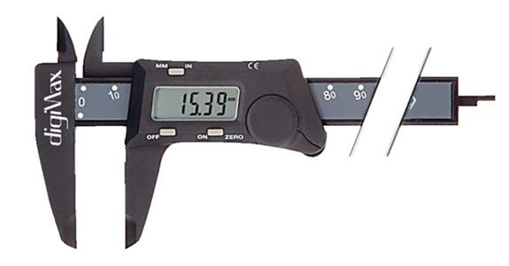 digiMax® digital pocket vernier callipers 0-150 mm lightweight design