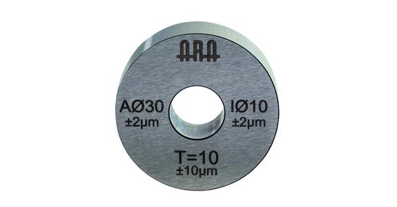 Test gauge external diameter 30 mm internal diameter 10 mm height 10 mm