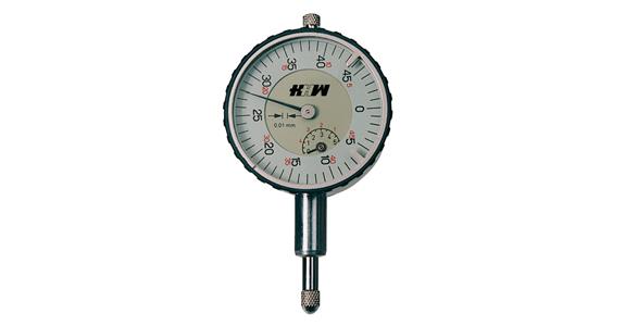 Small dial gauge reading 0.01 mm DIN 878 measuring range 5 mm dia. 40 mm