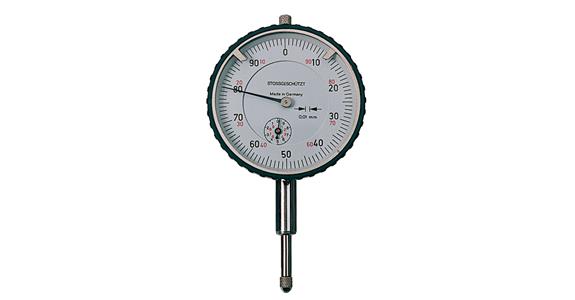 Dial gauge shock-resistant reading 0.01 mm DIN 878 MR 10 mm dia. 58 mm