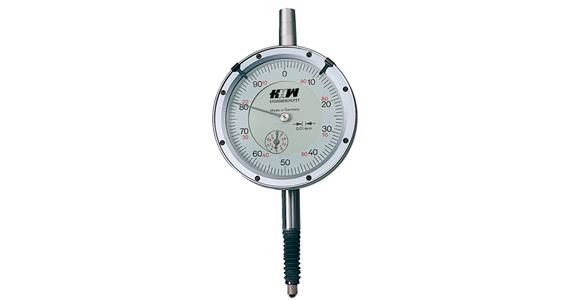 Dial gauge water-oil-tight IP 67 read. 0.01 mm fact. st. MR 10 mm dia. 61.5 mm