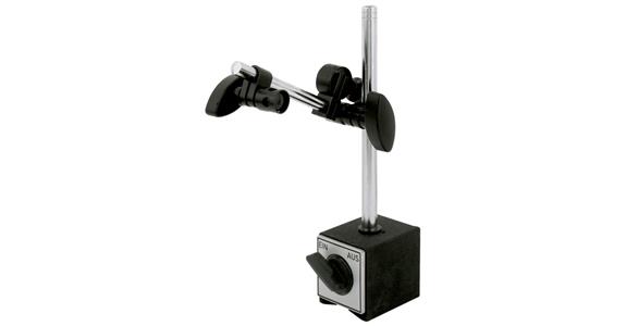 Magnetic measuring stand magnetic base switchable height 230 mm overhang 150 mm