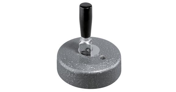 Vacuum base f. stands, switch lever f. flat non-porous surface, mount M8 dia. 88