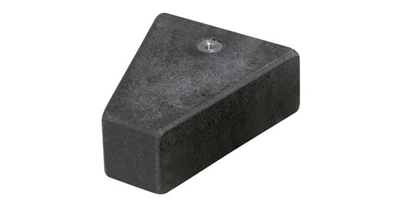 Granite sliding base, bottom 0.01 mm hollow face, ground thr. M8 150x120x50