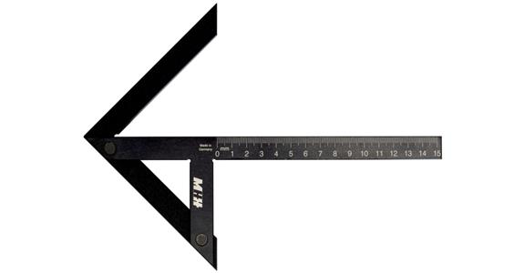 Centring angle aluminium hardened scratch-resistant surface 150 x 130 mm