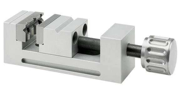Mini precision vice 25 mm jaw width aluminium matt anodised