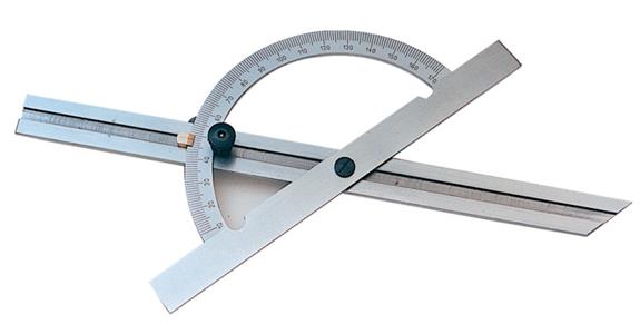 Universal bevel square scale anti-glare degree arc dia. 150 mm 10-170° L=300 mm