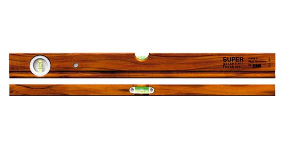 Hardwood spirit level oiled measuring accuracy 1.0 mm/m length 400 mm