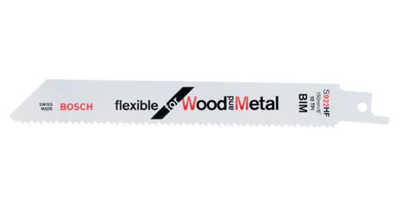 Sabre saw blade S 922 HF Flexible for Wood and Metal pack = 5 pieces