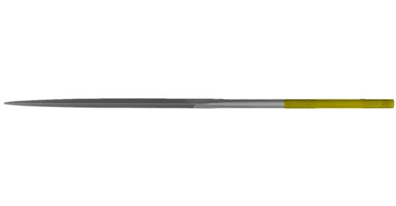 CORINOX® needle file, triangular, for VA steel exotic alloy L=180 mm, S-cut 2