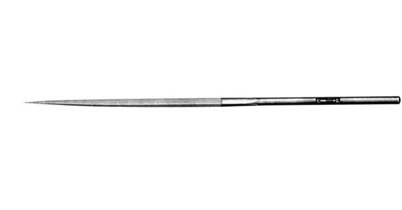 Precision needle file, square, length 160 mm cut 2
