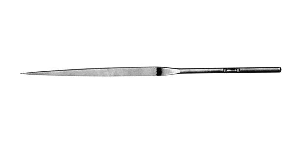 Precision needle file, flat-pointed, length 140 mm cut 3