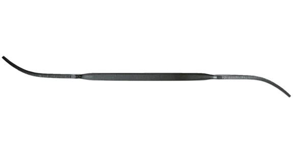 Riffling file, flat, 8.2x2.5 mm, L=180 mm, S-cut 2
