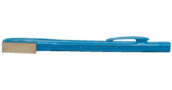 Dia. hand lapping tool w. plas. handle D46 synthetic resin bond coa. 30x9mm blue