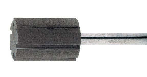 Abrasive cap holder cylindrical dia. x head height 7x12 mm shaft dia. 3 mm