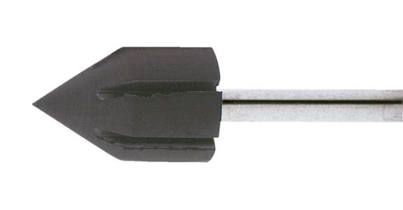 Abrasive cap holder conical end dia. x head height 5x11 mm shaft dia. 3 mm
