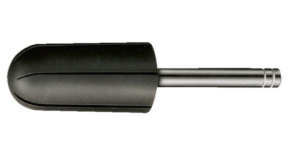 Abr. cap holder rounded roller long dia. x head height 16x32 mm shaft dia. 6 mm