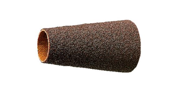 Sanding belt ring tapered synthetic corundum grain 40 dia.xW 14/20x63 mm