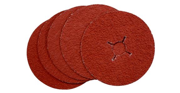 Fibre disc ceramic abrasive grain/Ceramics Plus, grit 50 dia. 125 mm