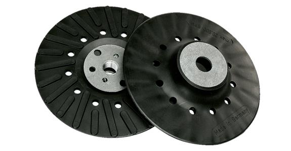 Turbo backing pad with cooling fins for fibre discs dia. 125 mm x M14