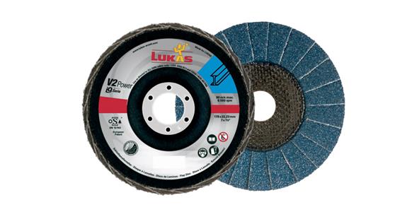 Lamella flap disc V2 Power zirconia alumina grain size 40 dia. 115 mm