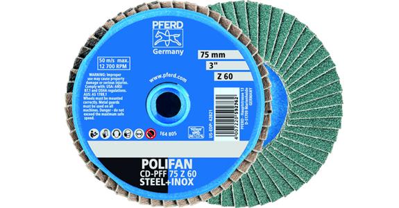 COMBIDISC sanding disc MINI-POLIFAN zirconia alumina dia. 50 mm G80